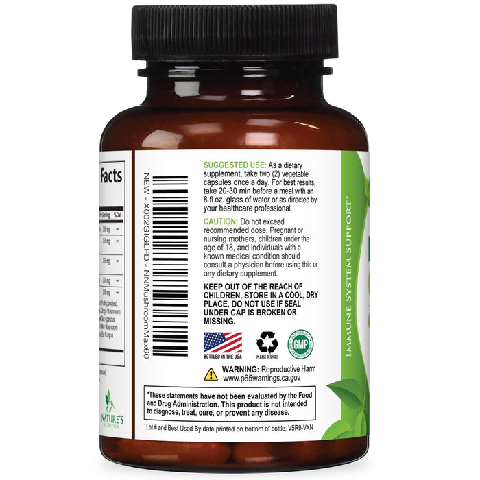 Mushroom Nootropic 1330mg – 60 Capsules