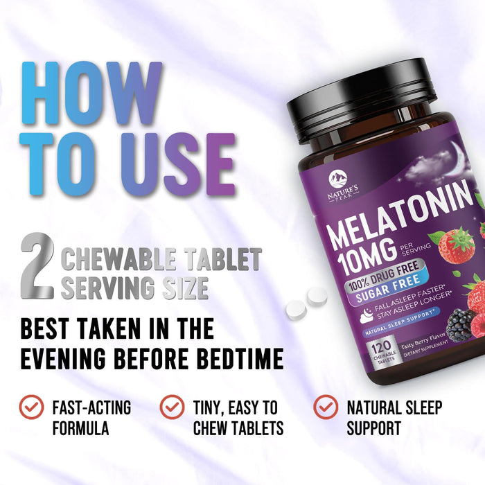 Melatonin 10mg – 120 Day Supply