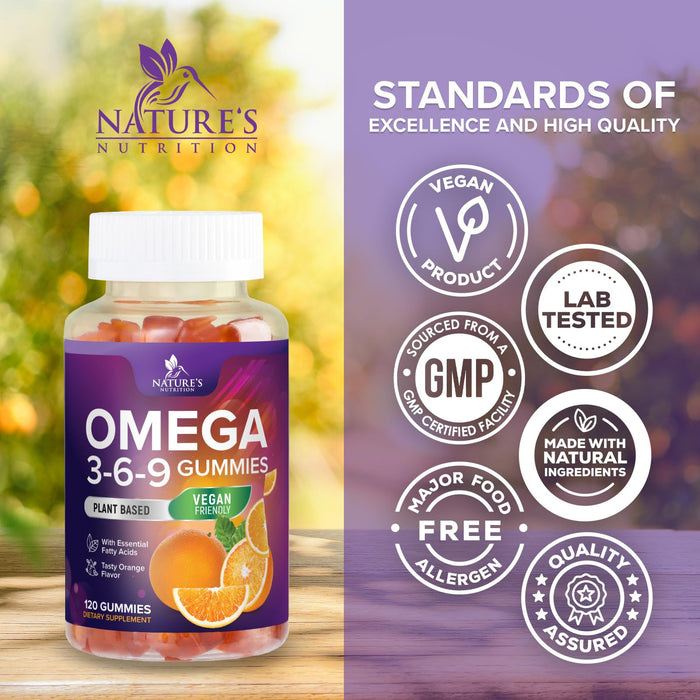 Omega-3 6 9 Vegan Gummies – 120 Gummies