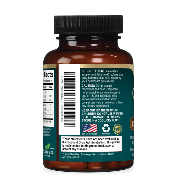 Omega-3 Fish Oil – 2400mg – 60 Softgels