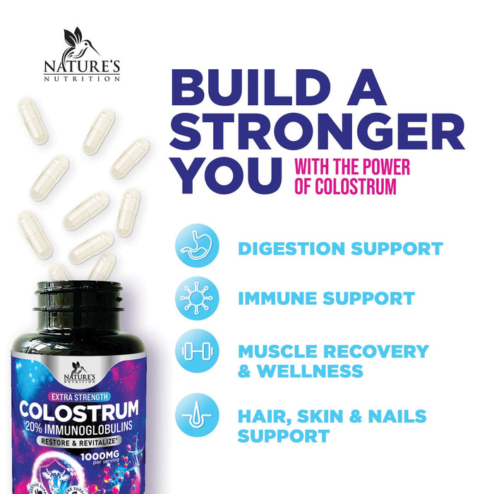 Colostrum For Women 1000mg 20% Immunoglobulins – 120 Capsules