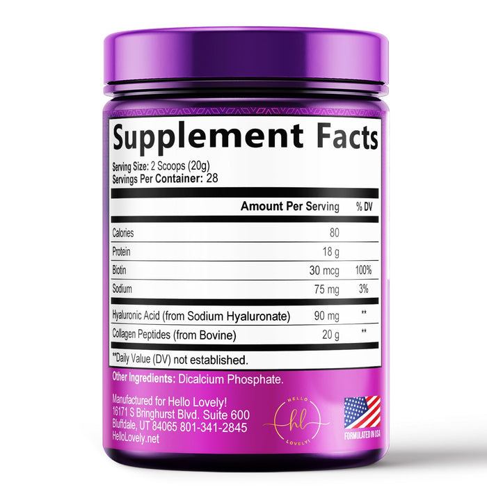 Collagen Peptides Powder Unflavored – 28 Servings