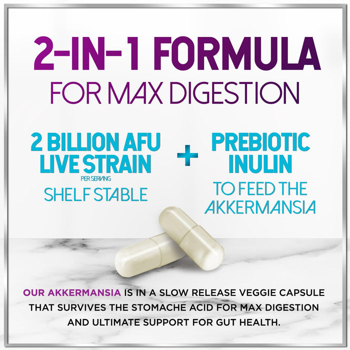Akkermansia Muciniphila Probiotic – 60 Capsules