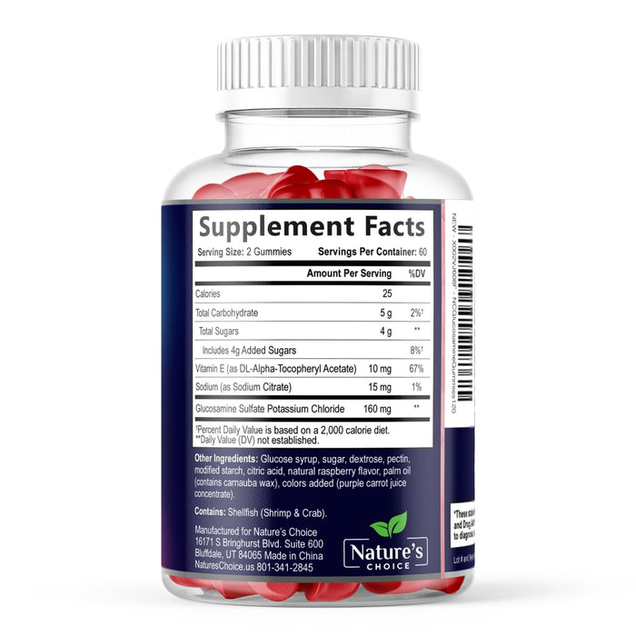 Joint Support Gummies Glucosamine Gummy with Vitamin E – 120 Gummies