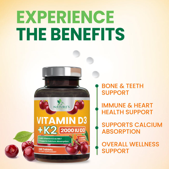 Vitamin D 2000 IU 50mcg Per Serving – 240 Tablets