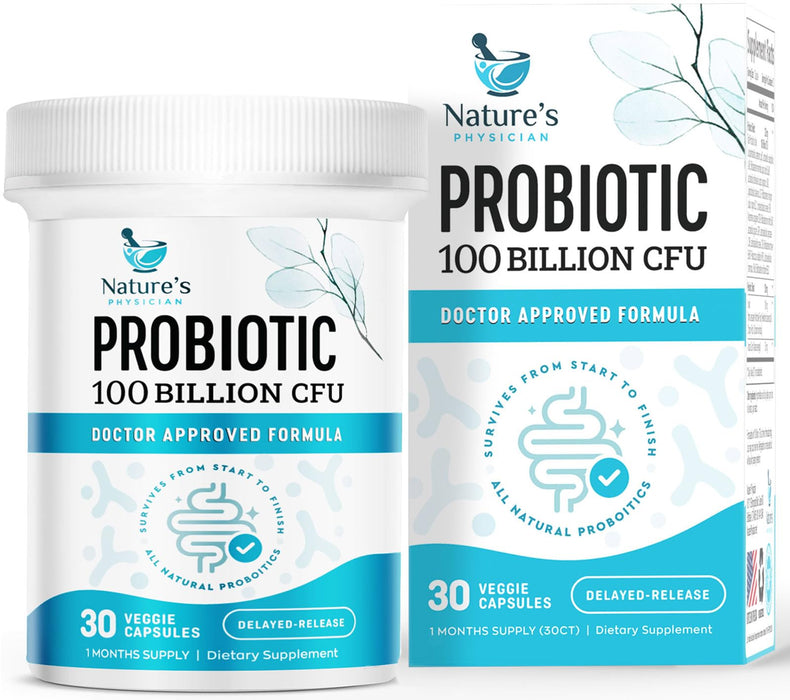 Nature's Physician Probiotics – 100 Billion CFU – 30 Capsules