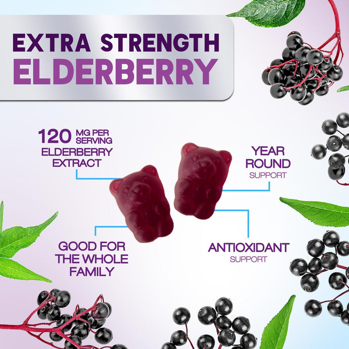 Elderberry – 4200mg – 120 Gummies