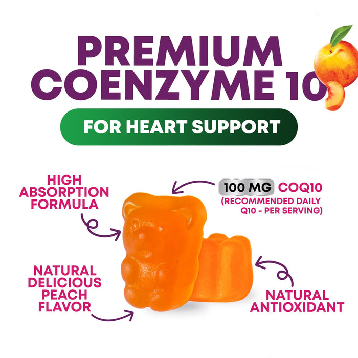 CoQ10 100mg Gummies – 60 CoQ10 Gummies