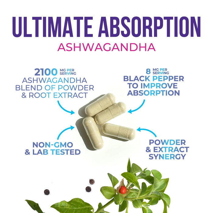 Ashwagandha 2100mg – 120 Capsules