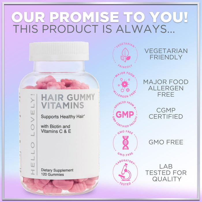 Hair Vitamins Gummies – 5000mcg – 120 Gummy