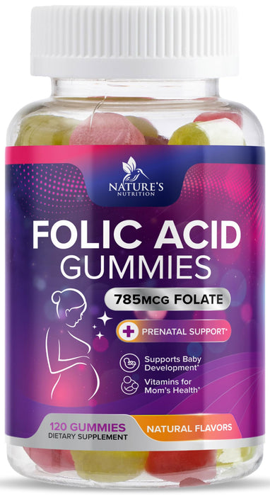 Folic Acid Gummies for Women 785 mcg – 120 Gummies