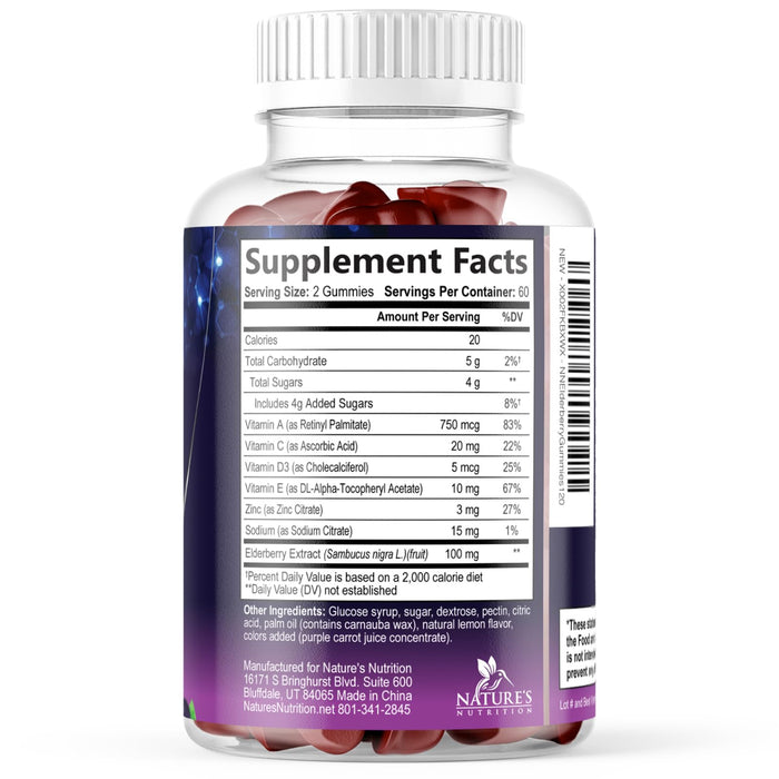 Sambucus Elderberry – 120 Gummies