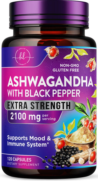 Ashwagandha 2,100 mg – 120 Veggie Capsules