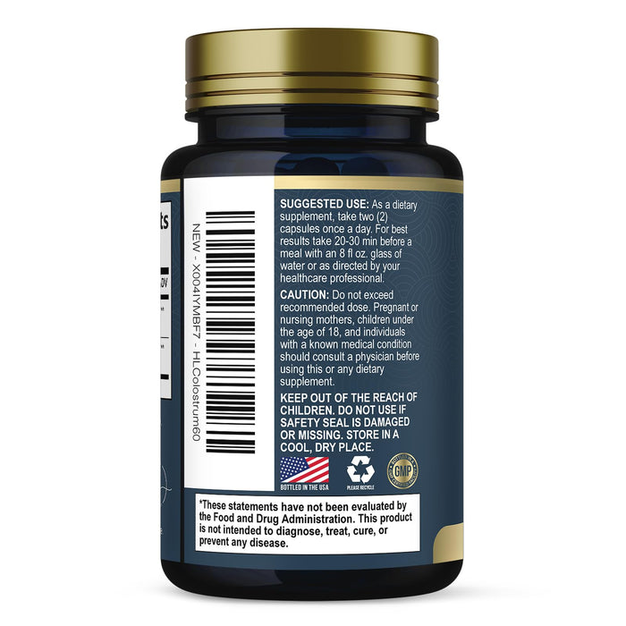 Colostrum 1000mg 20% IgG Immunoglobulins – 60 Capsules
