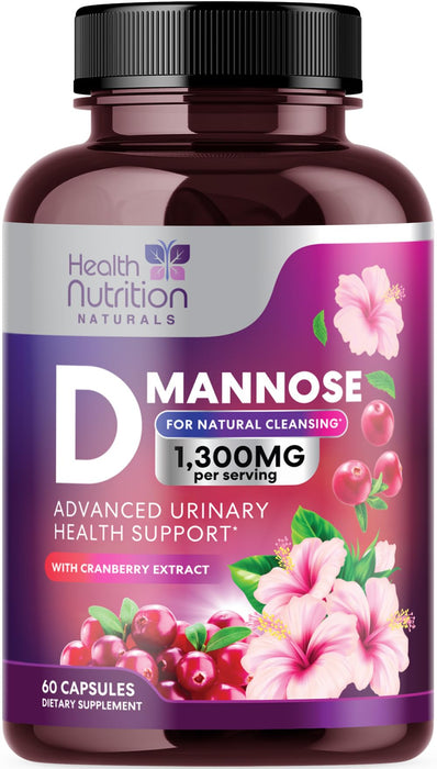 D-Mannose 1,000mg – 60 Capsules