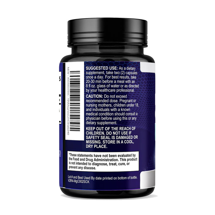 Magnesium Citrate 1000 mg for Absorption – 240 Capsules