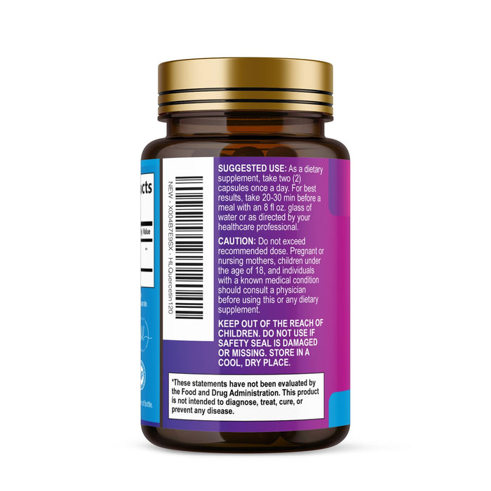 Quercetin 1000mg Servings – 120 Capsules