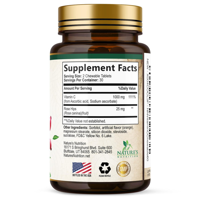 Vitamin C Chewable 1000mg – 60 Tablets