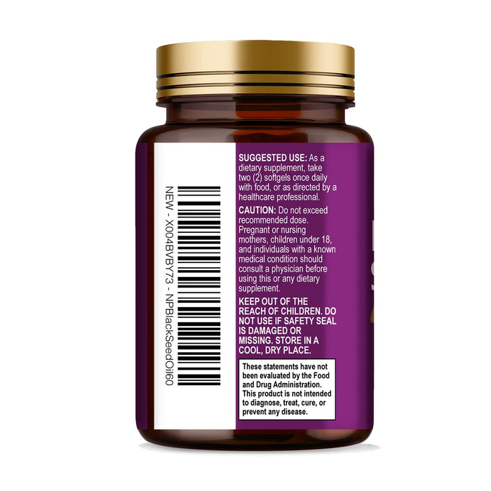 Black Seed Oil 1000mg – 60 Softgels