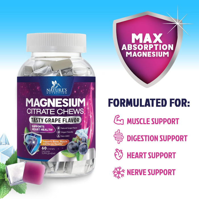 Magnesium Citrate Gummies 100mg – 60 Count