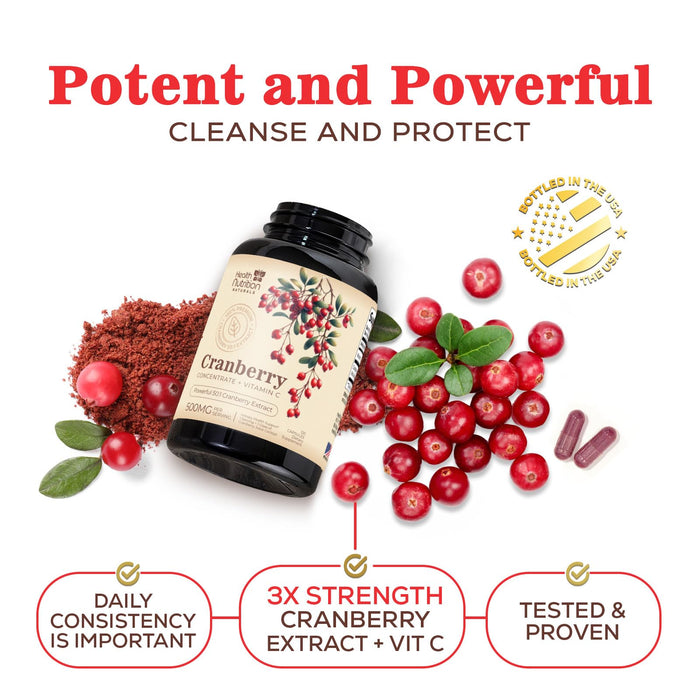 Cranberry 25,000mg – 120 Capsules