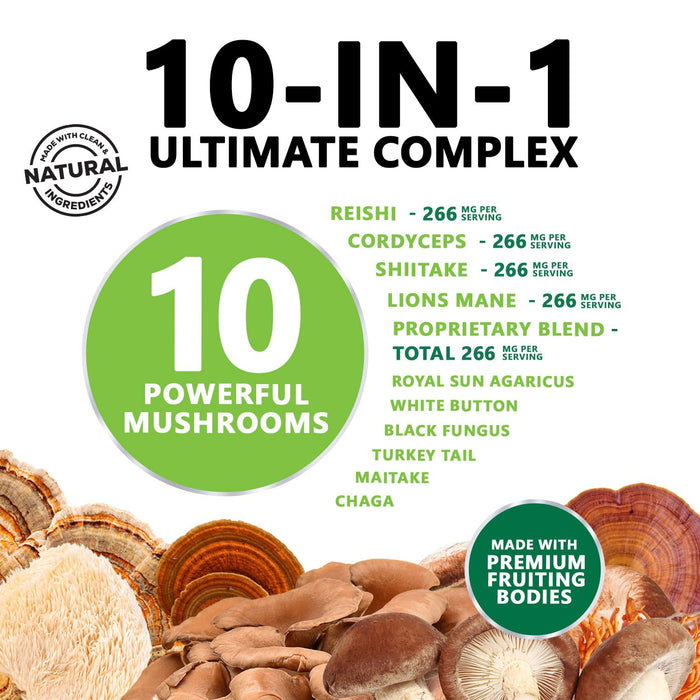 Mushroom Nootropic 1330mg – 60 Capsules