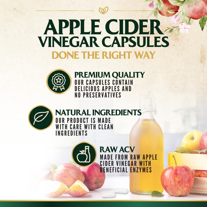 Apple Cider Vinegar Capsules 1877mg – 120 Capsules