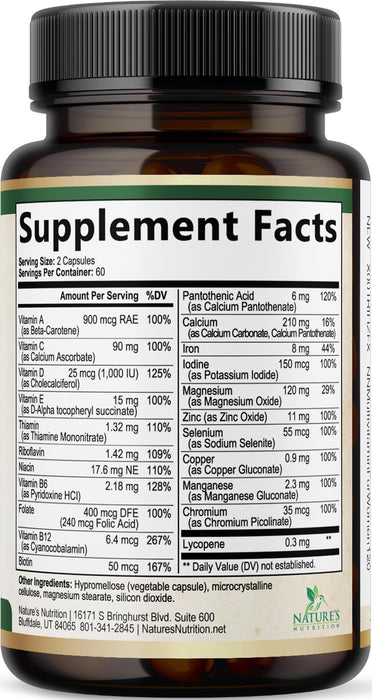 Women’s Daily Multivitamin – 120 Capsules