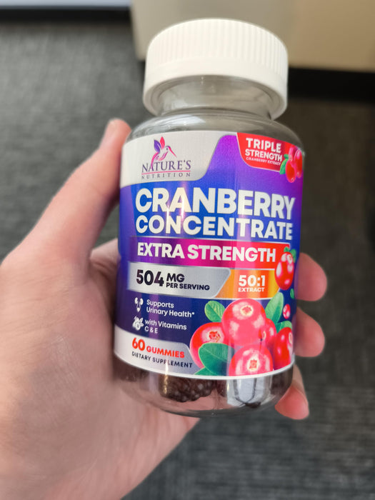 Cranberry Gummies 50:1 Cranberry Extract – 25,000mg – 60 Gummies