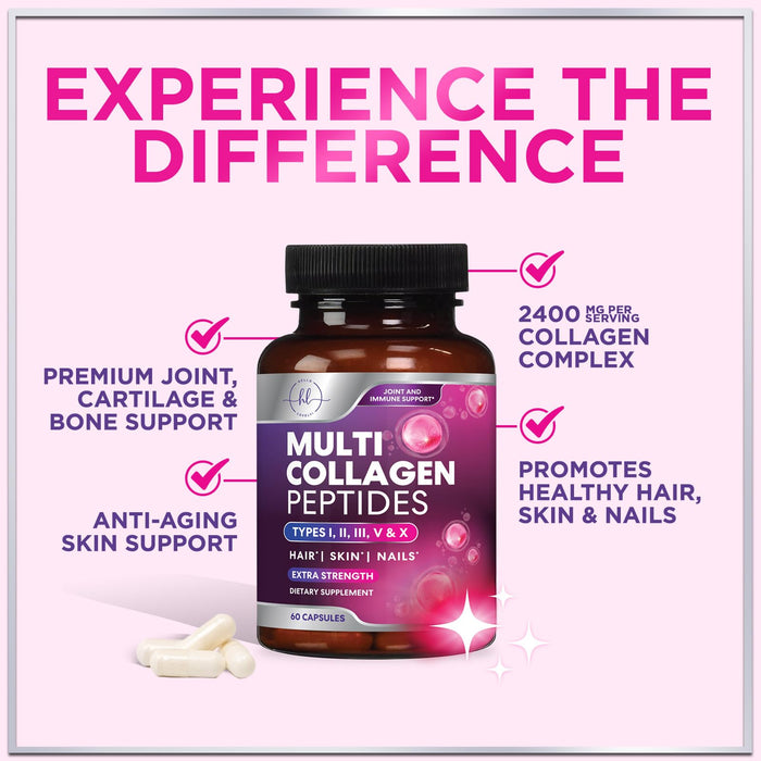Multi Collagen Peptides – 60 Capsules