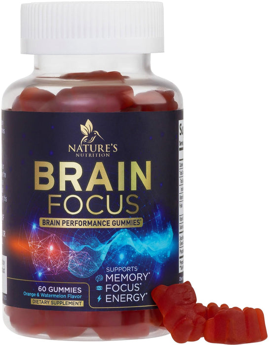 Brain & Focus Nootropic Formula – 60 Gummies
