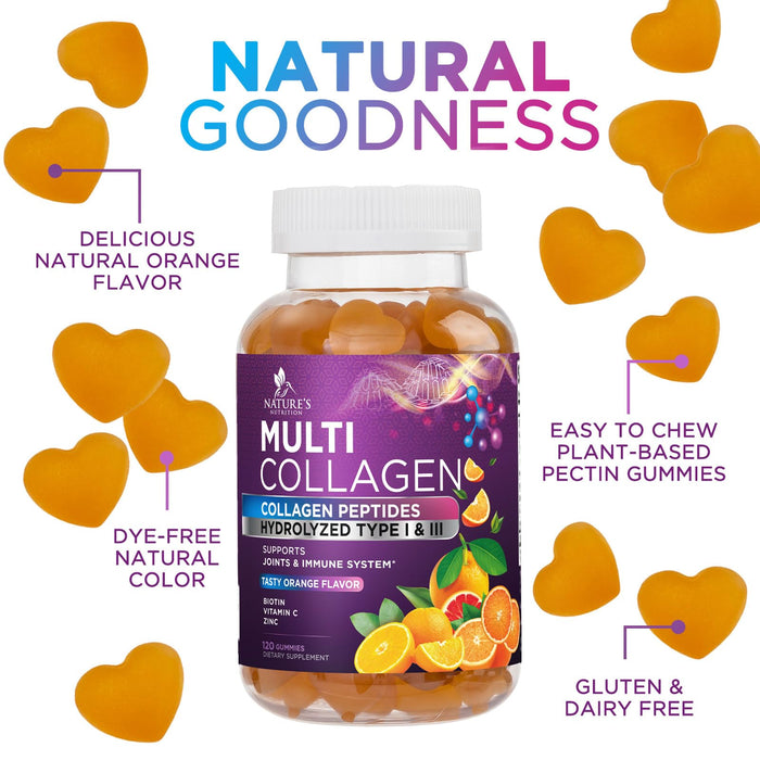 Collagen Gummies for Women with Vitamin C – 120 Gummies