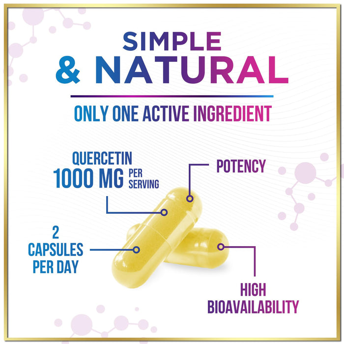 Quercetin 1000mg Servings – 60 Capsules