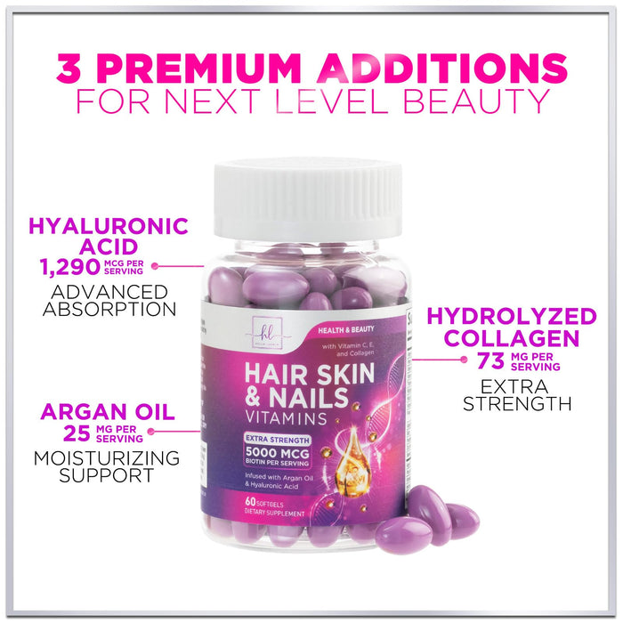 Hair – 5000mcg – 60 Softgels