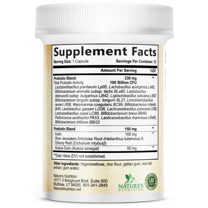 Probiotics for Women Capsules – 100 Billion CFU – 30 Capsules