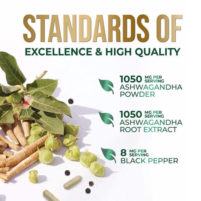 Ashwagandha Capsules – 2100mg – 180 Capsules