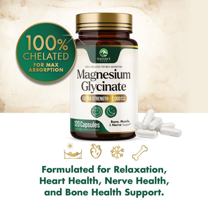 Magnesium Glycinate 500mg – 120 Tablets