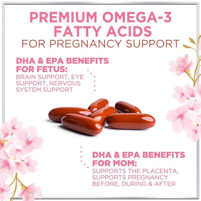 Prenatal Vitamins For Women With Folic Acid – 60 Softgels