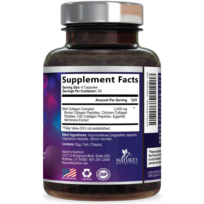 Multi Collagen Peptides – 240 Capsules