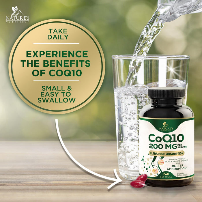 CoQ10 200mg Softgels – 240 Softgels