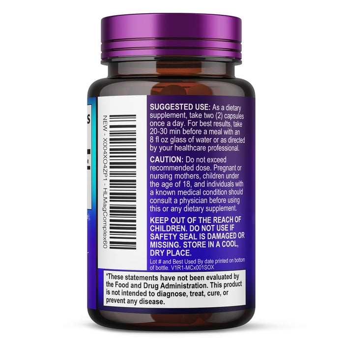 Magnesium Complex 500 mg – 60 Capsules