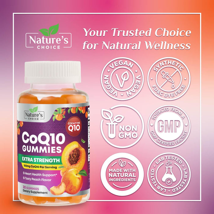 CoQ10 100mg Gummies – 30 CoQ10 Gummies