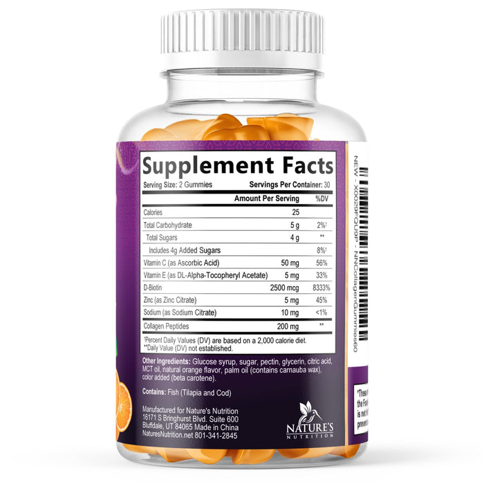Collagen Gummies for Women with Vitamin C – 60 Gummies