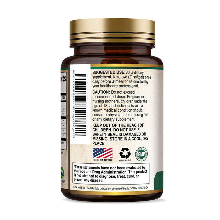 Omega-3 Fish Oil – 2400mg – 120 Softgels