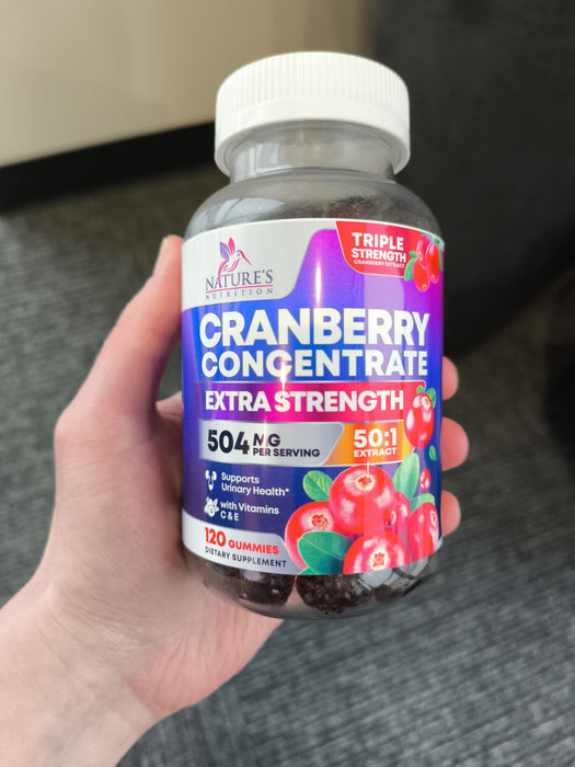 Cranberry Gummies 50:1 Cranberry Extract – 25,000mg – 120 Gummies
