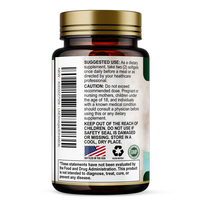 Omega-3 Fish Oil – 1200mg – 60 Softgels