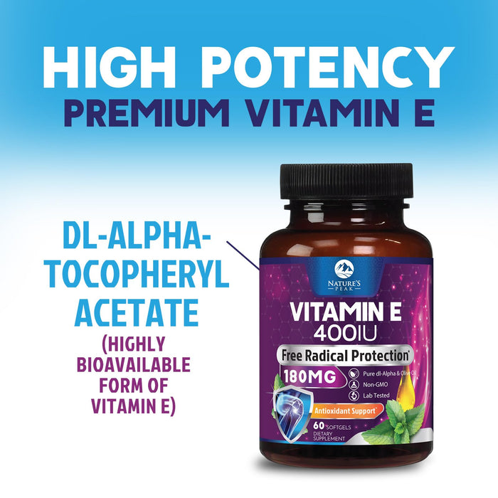 E Vitamin – 180mg – 60 Softgels