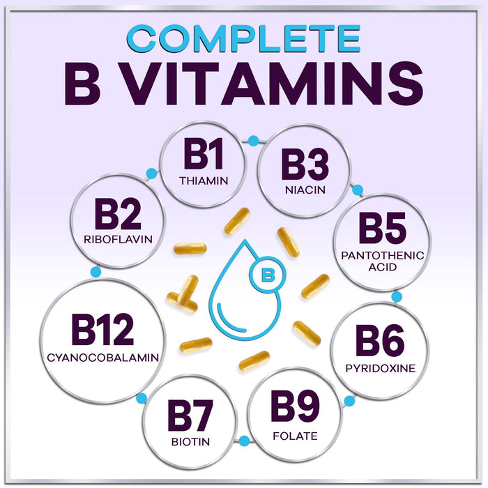 B Complex Vitamin 1000mcg – 60 Capsules