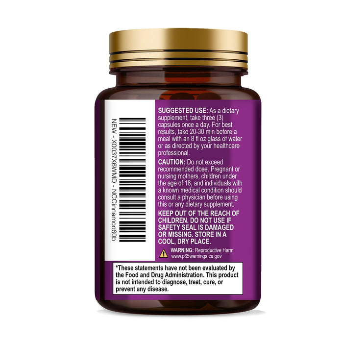 Ceylon Cinnamon Capsules 1800mg – 60 Capsules