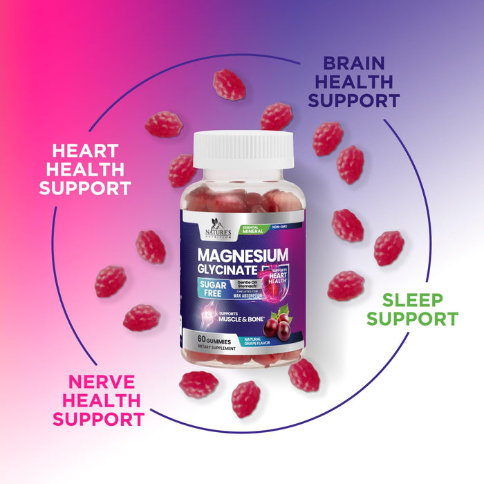 Magnesium Glycinate Gummies – 60 Gummies
